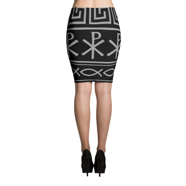 Warrior Spirit Sublimation Cut & Sew Pencil Skirt