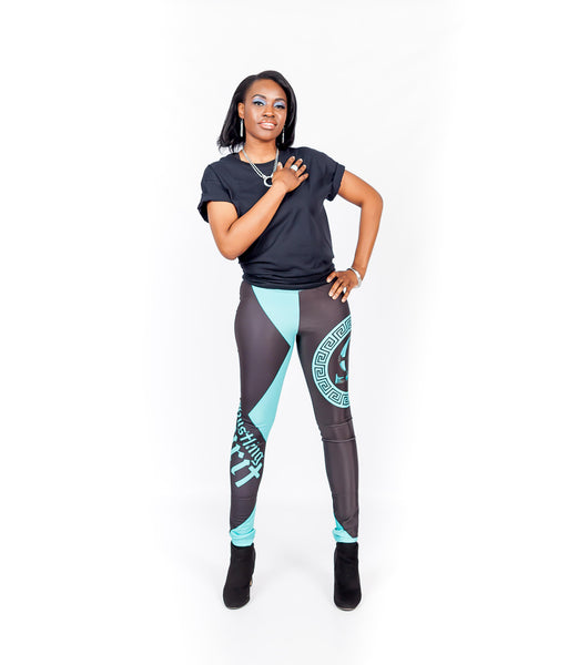 AΩ Leggings Turquoise