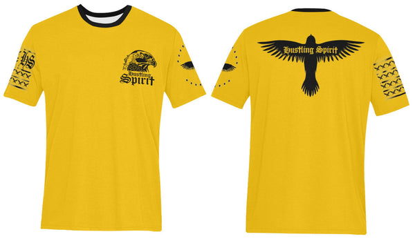 Raven X Fearless Flag Unisex Crew Neck Tee Yellow