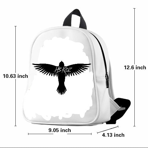Raven Peach and Gray Small Backpack