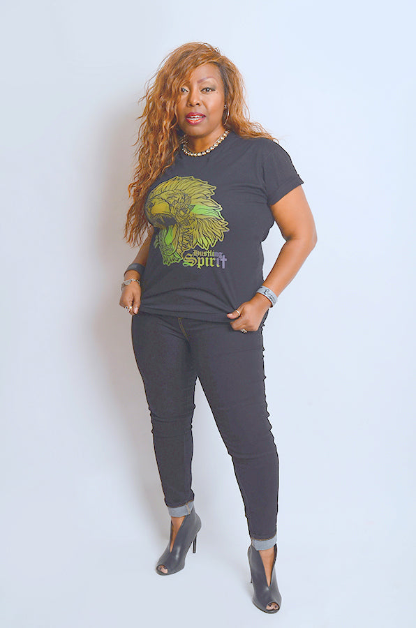 Fearless Lion Army Green Tee