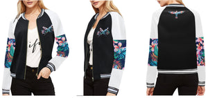Feathers Floral II Female Flight Jacket