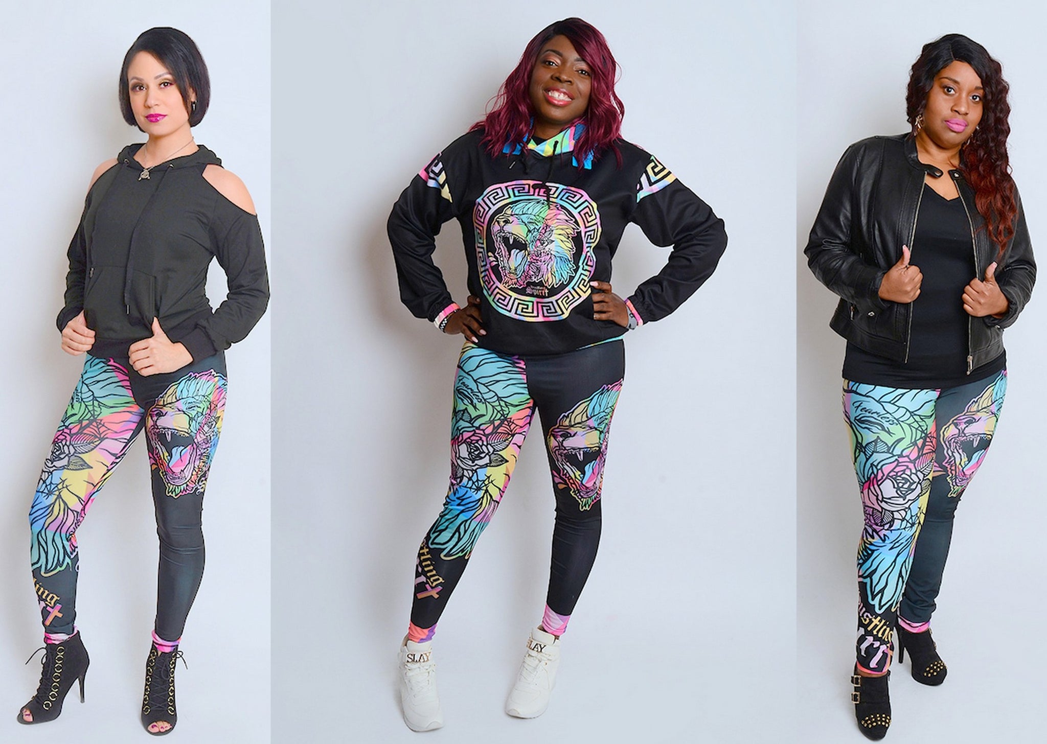 Fearless Lion Multi Colors Leggings