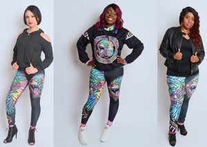 Fearless Lion Multi Colors Leggings