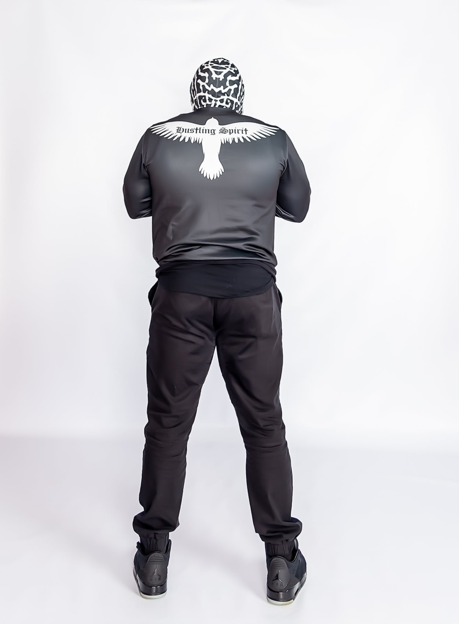 Compass Zip Up Hoody Elephant Print
