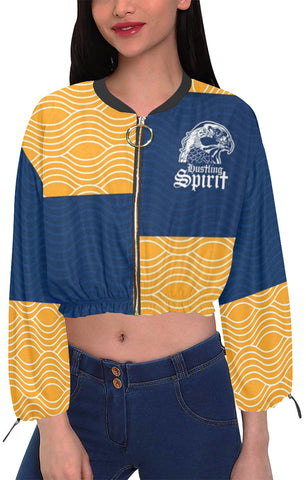 Raven Yellow and Blue Chiffon Jacket