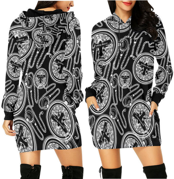Compass Hoodie Mini Dress