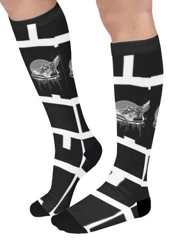 Footsteps Cross Maze Knee High Socks (Qty 1)