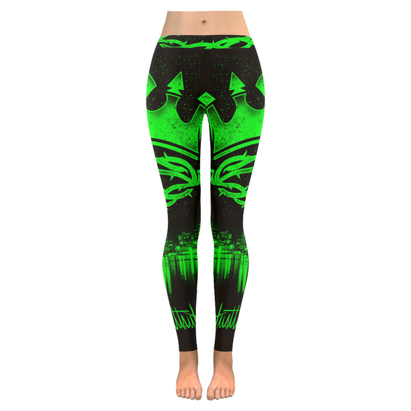 Crown HL Green Low Rise Leggings