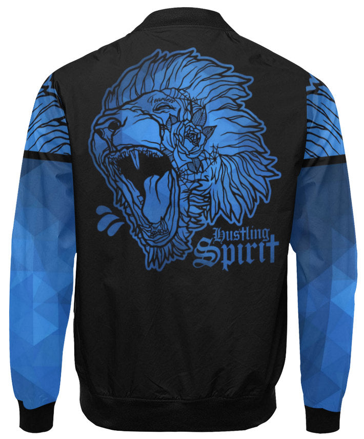 Fearless Lion Navy Blue Flight Jacket