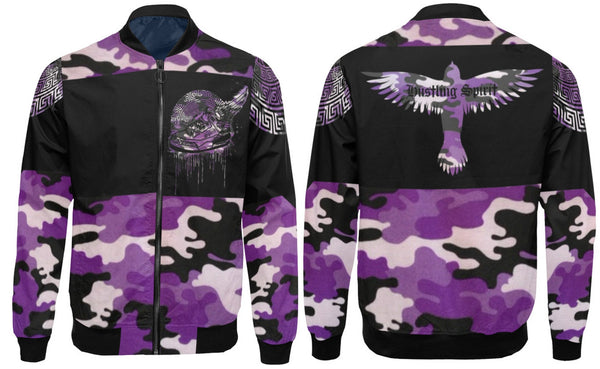 Footsteps  Lavender Camo Flight Jacket