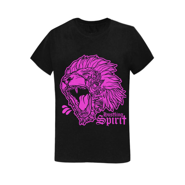 Fearless Lion Hot Pink Unisex T-Shirts