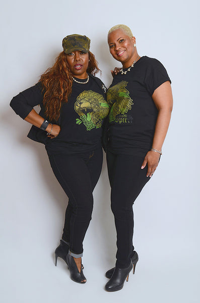 Fearless Lion Army Green Tee