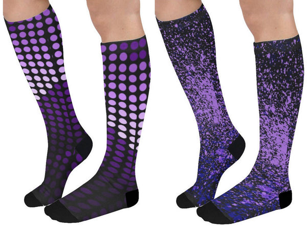 Purple Female Knee High Socks (Qty 1)