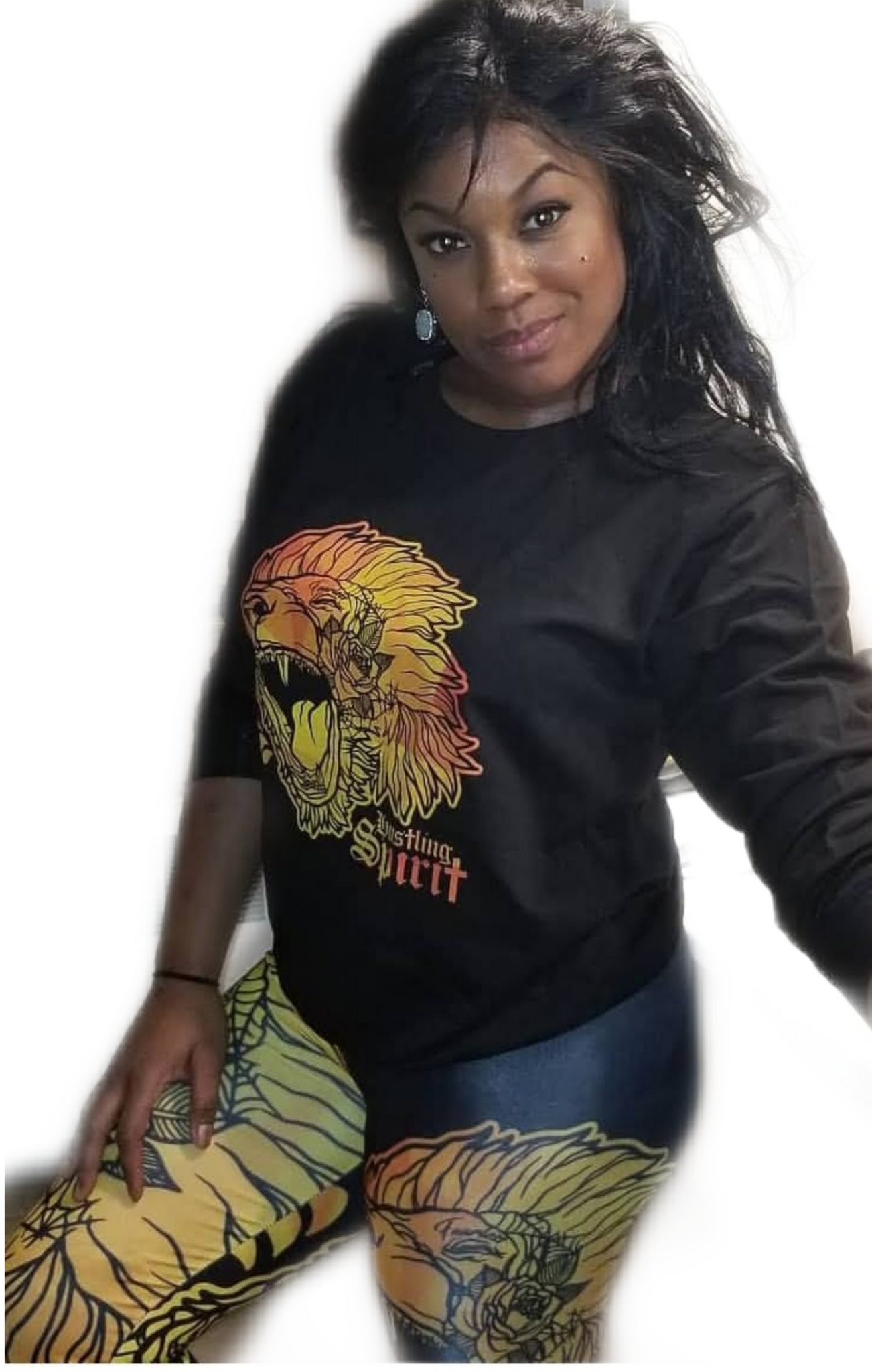 Fearless Lion Gold Leggings