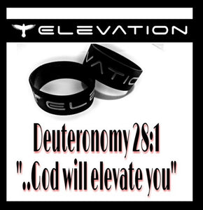 “ELEVATION” 1-inch Silicone Wristband (*Debossed )