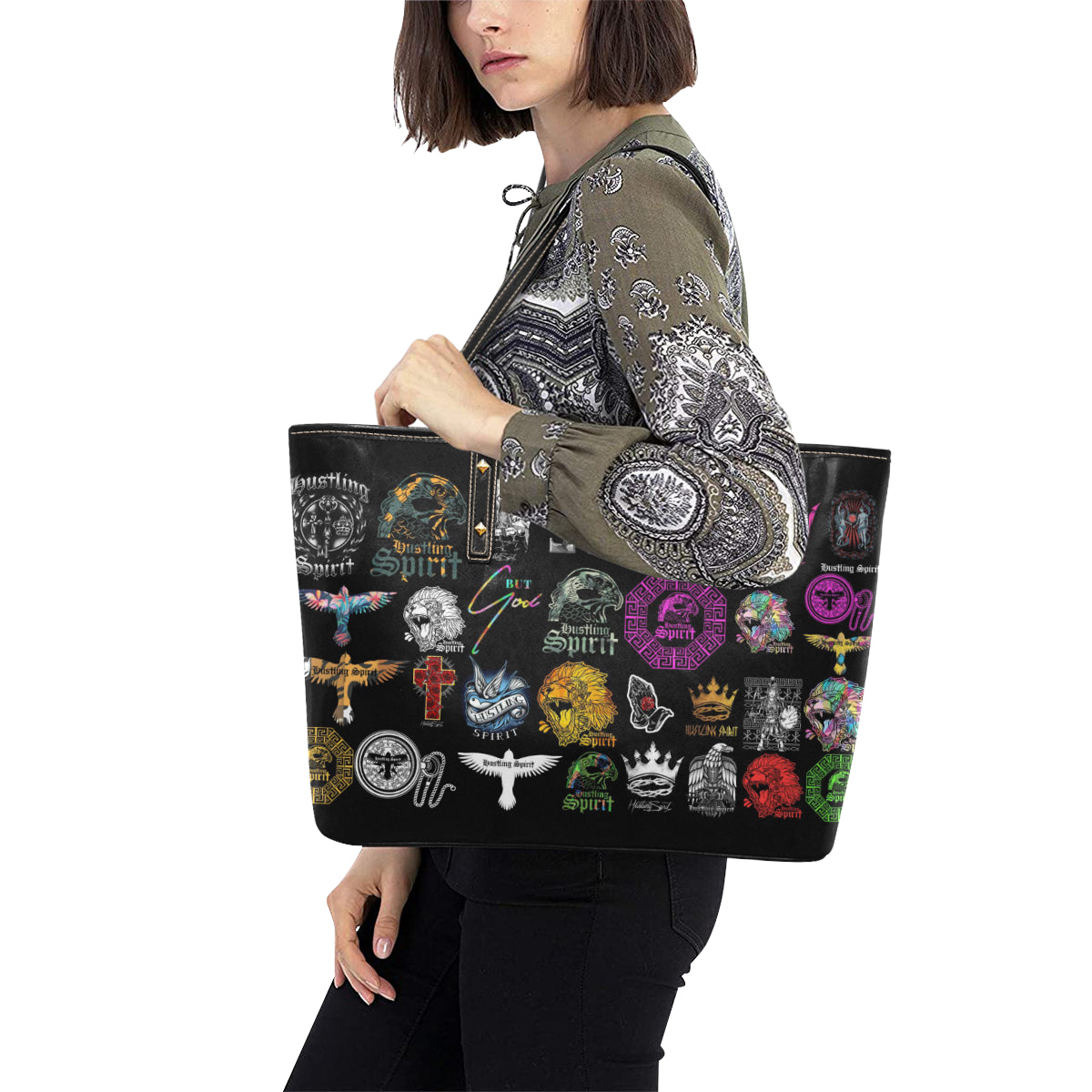 HS Limited-Edition Stickers Large Tote Bag