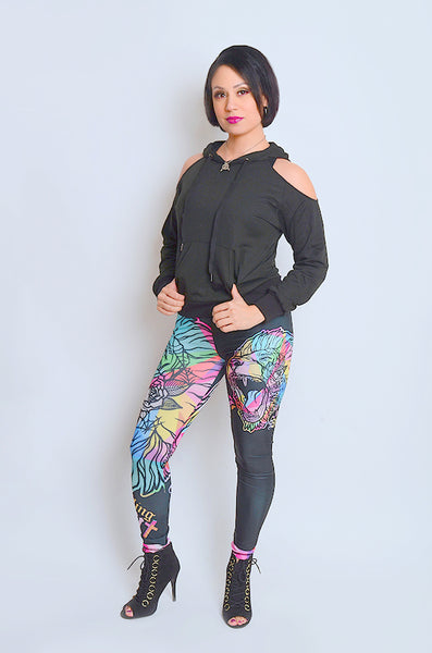 Fearless Lion Multi Colors Leggings