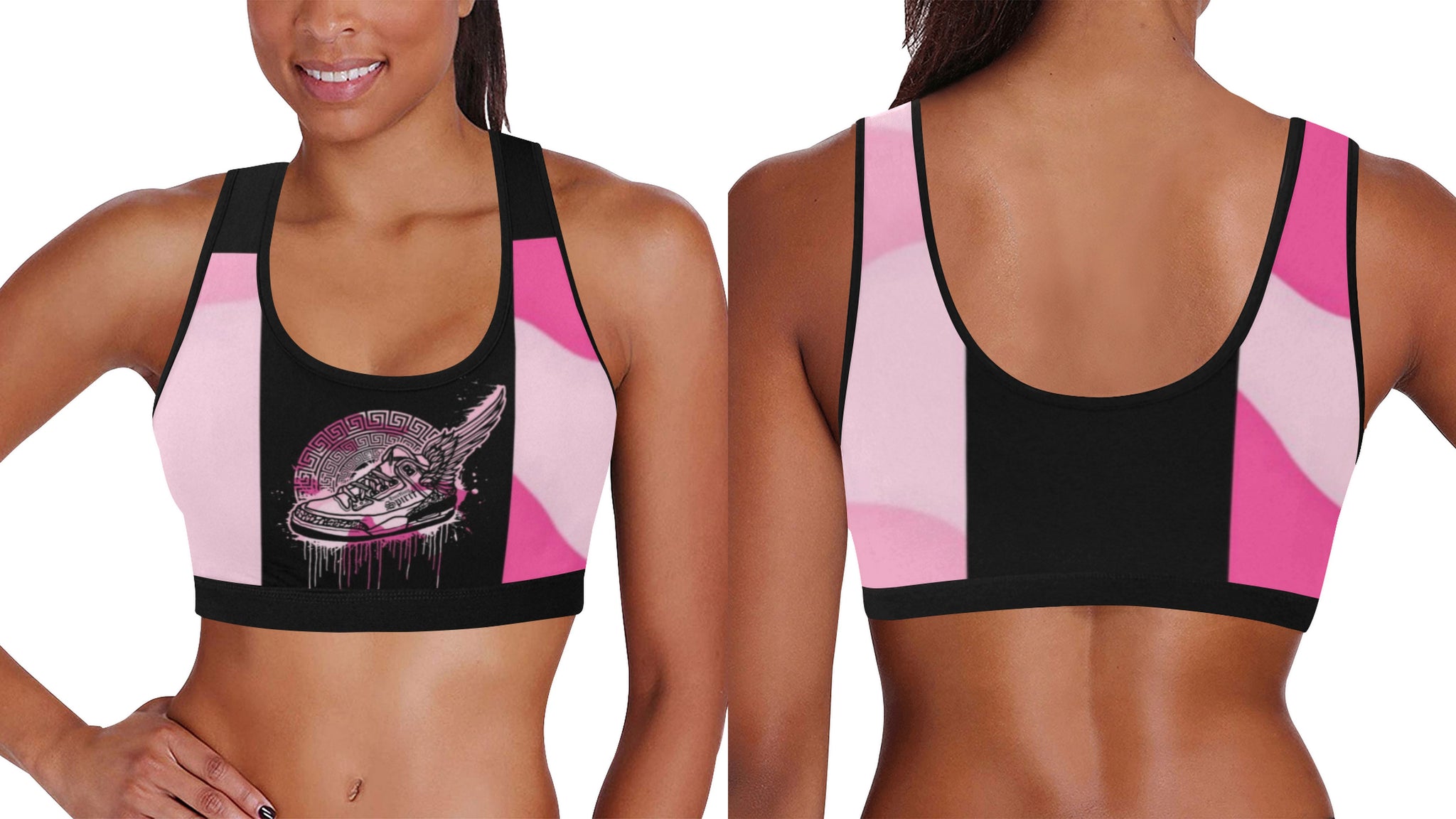 Footsteps Pink Cotton Candy Sports Bra