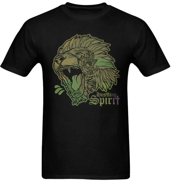 Fearless Lion Army Green Tee