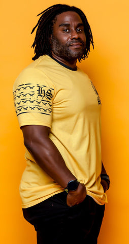 Raven X Fearless Flag Unisex Crew Neck Tee Yellow