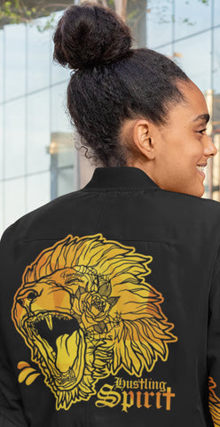 Fearless Lion Gold Unisex Flight Jacket