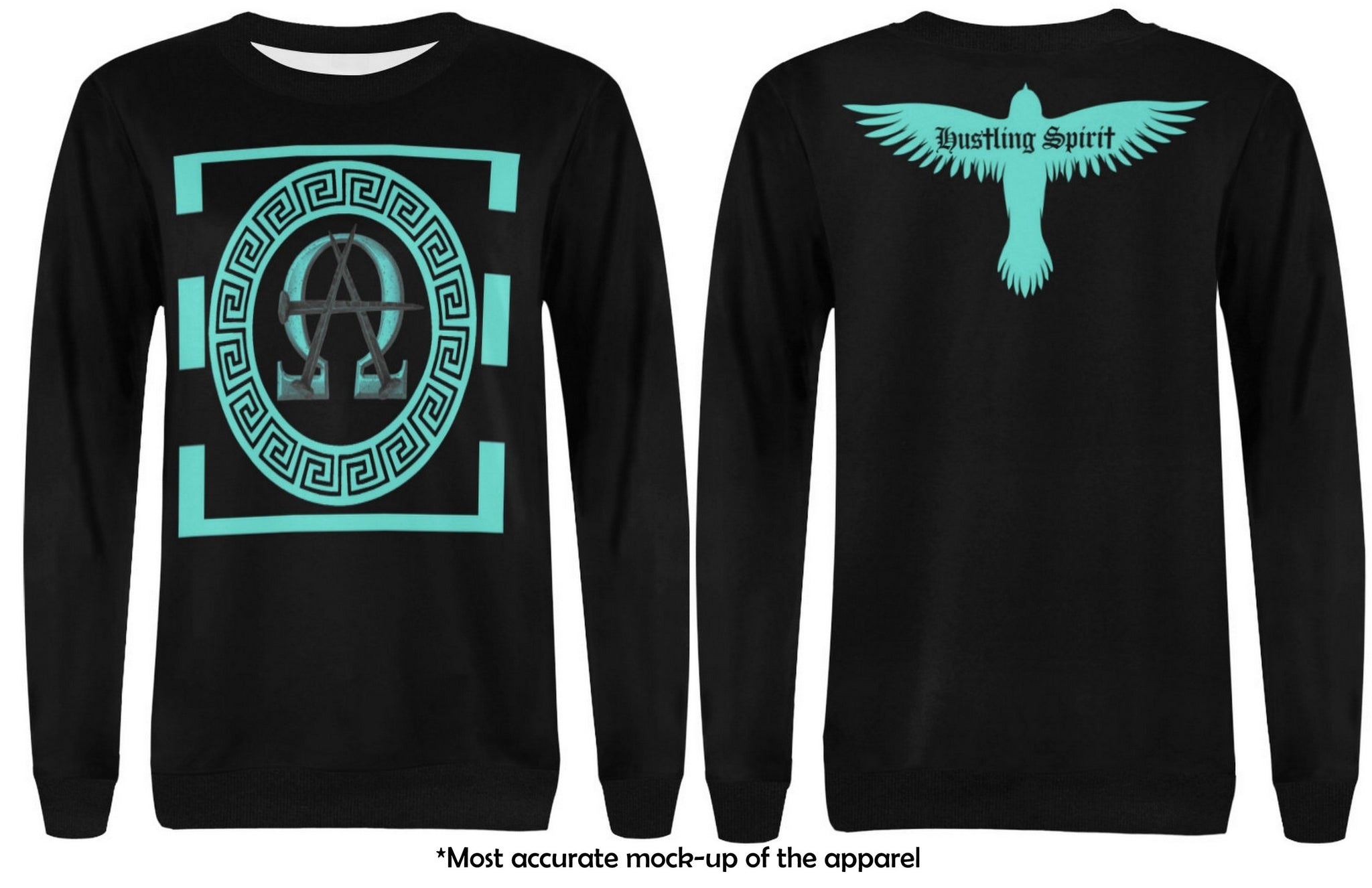 Alpha Omega Sweatshirt Turquoise