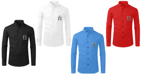 AΩ Long Sleeve Button-Up
