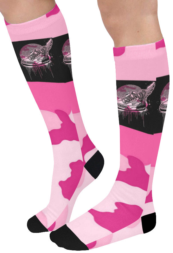 Footsteps Pink Cotton Candy Knee High Socks (Qty 1)