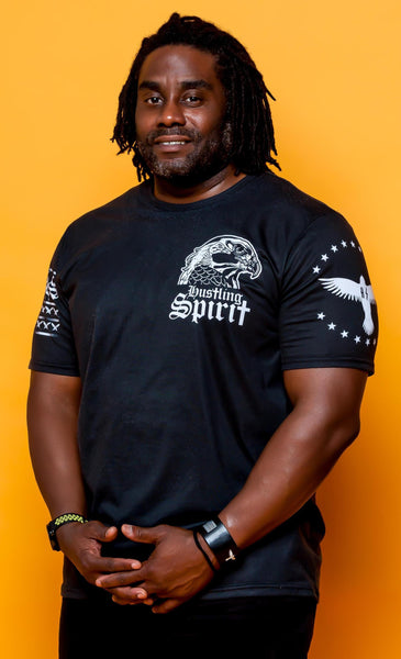 Raven X Fearless Flag Unisex Crew Neck Tee All Black