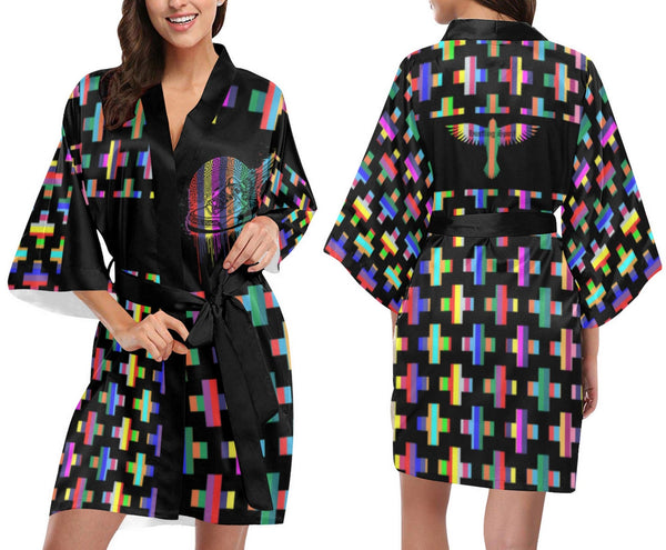 Footsteps Kimono Robe