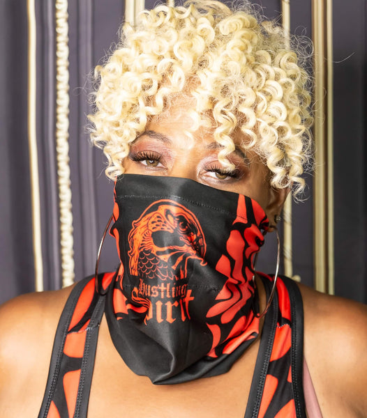 Full Face Bandana Raven Red Symphony