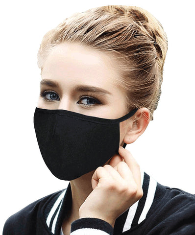 All Black Face Mask