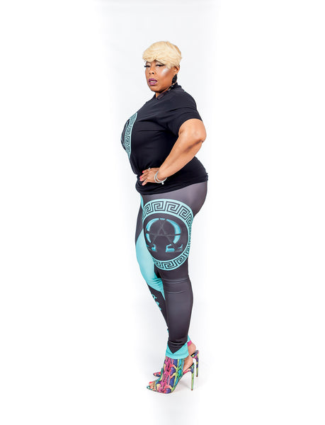 AΩ Leggings Turquoise