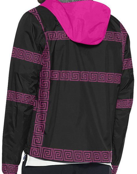 Pink Crown Unisex Windbreaker