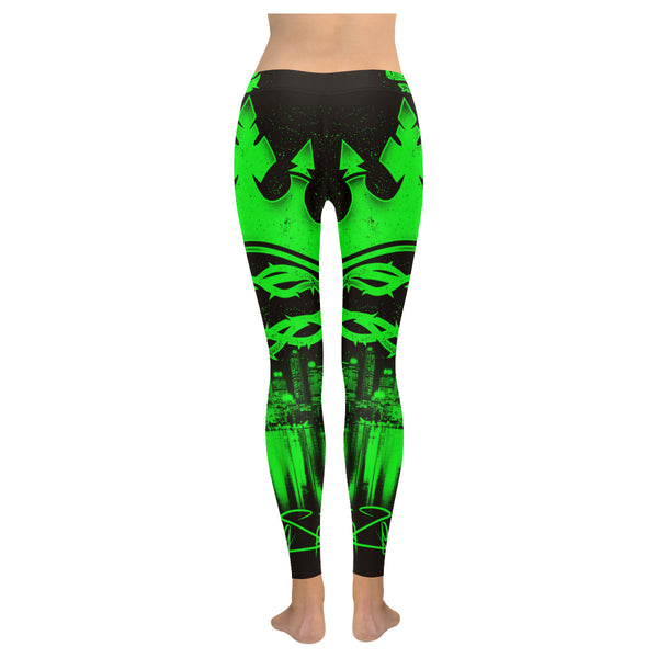 Crown HL Green Low Rise Leggings
