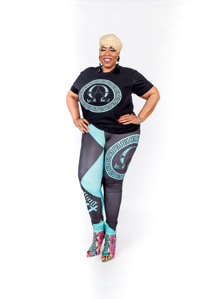 AΩ Leggings Turquoise