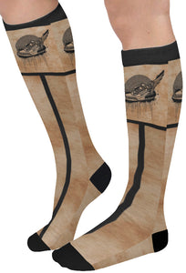 Footsteps Tie Dye Sand Knee High Socks (Qty 1)