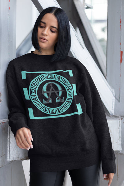 Alpha Omega Sweatshirt Turquoise