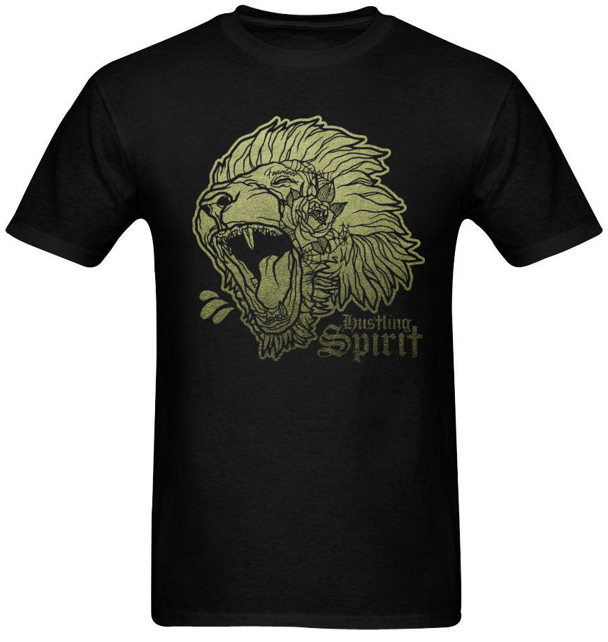 Fearless Lion Olive Green Unisex Tee