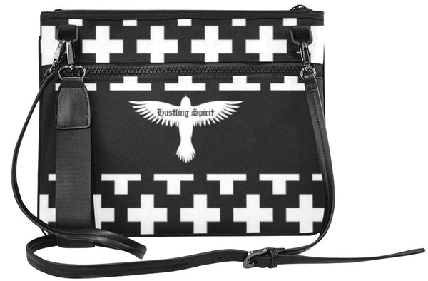 Footsteps Cross BW Slim Clutch Bag