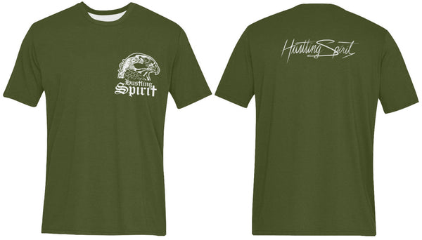 Raven Army Green Unisex Tee