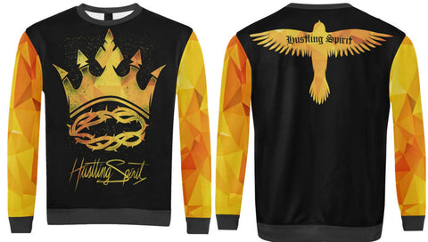 Crown Gold Orange Unisex Sweatshirt