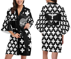 Footsteps Kimono Robe