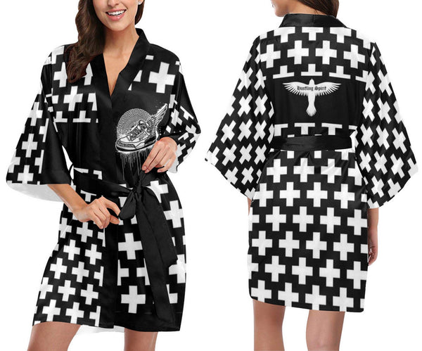 Footsteps Kimono Robe