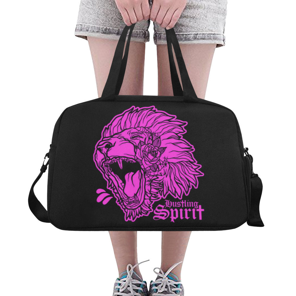 Fearless Lion Hot Pink Gym-Travel Bag