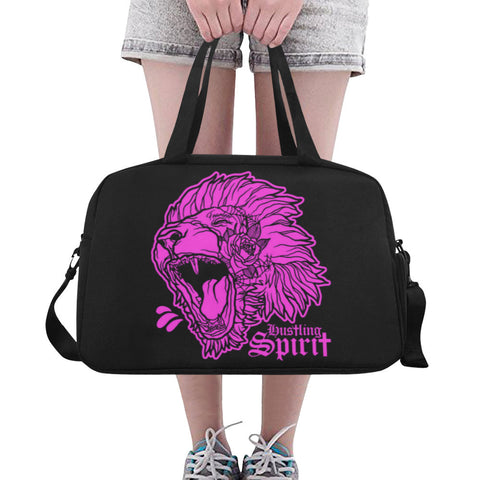 Fearless Lion Hot Pink Gym-Travel Bag