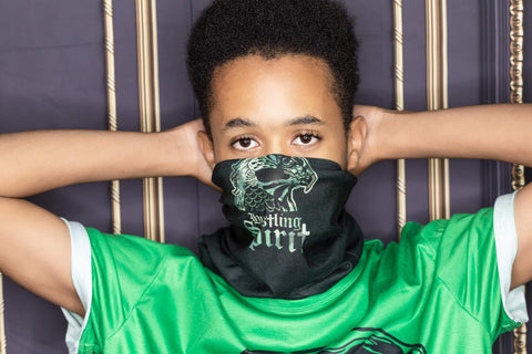 Full Face Bandana Raven Camo