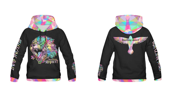 Fearless Lion Multi Color Unisex Hoody