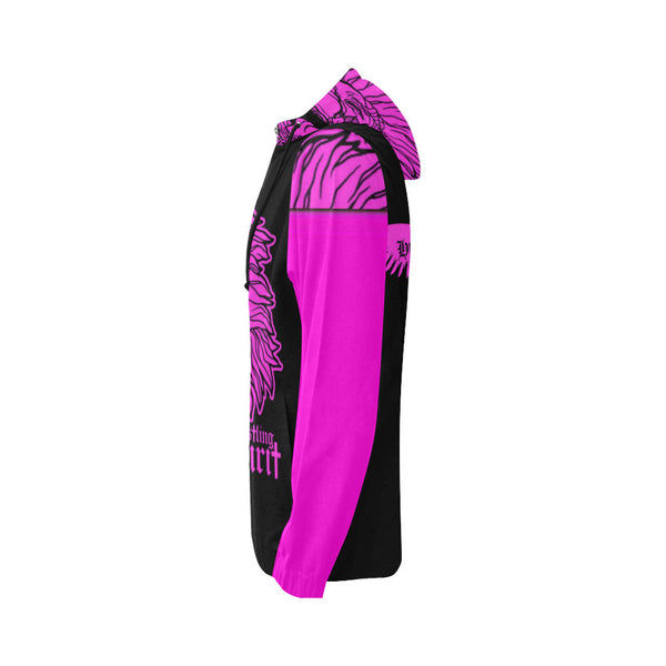 Fearless Lion Hot Pink Zip Up Hoody